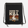 Cute Ironic Duck-None-Drawstring-Bag-Studio Mootant