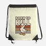Cute Ironic Duck-None-Drawstring-Bag-Studio Mootant