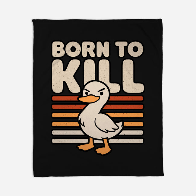 Cute Ironic Duck-None-Fleece-Blanket-Studio Mootant