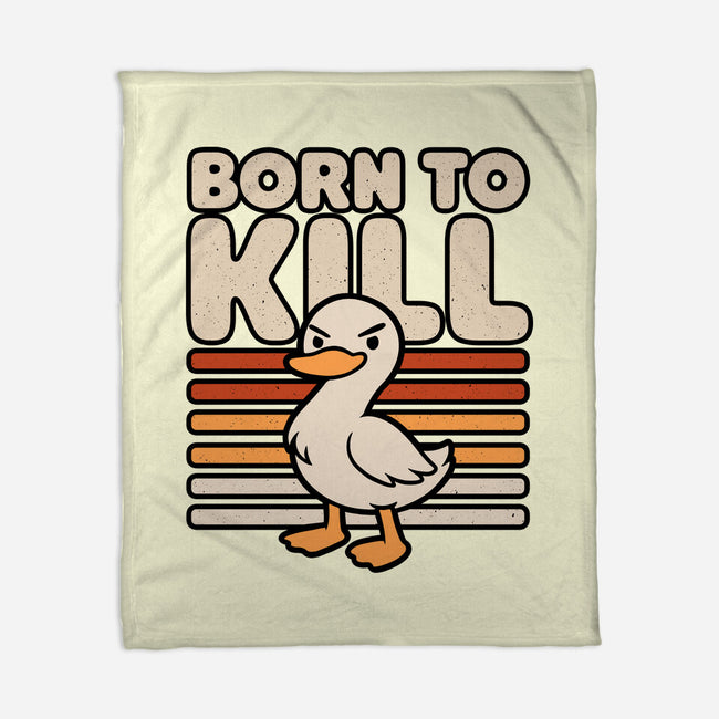 Cute Ironic Duck-None-Fleece-Blanket-Studio Mootant
