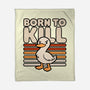 Cute Ironic Duck-None-Fleece-Blanket-Studio Mootant