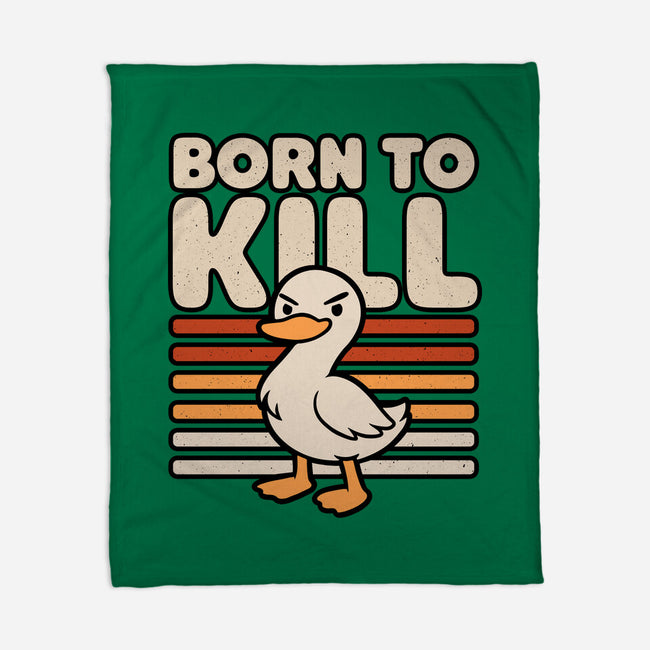 Cute Ironic Duck-None-Fleece-Blanket-Studio Mootant