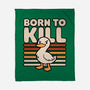 Cute Ironic Duck-None-Fleece-Blanket-Studio Mootant
