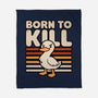 Cute Ironic Duck-None-Fleece-Blanket-Studio Mootant