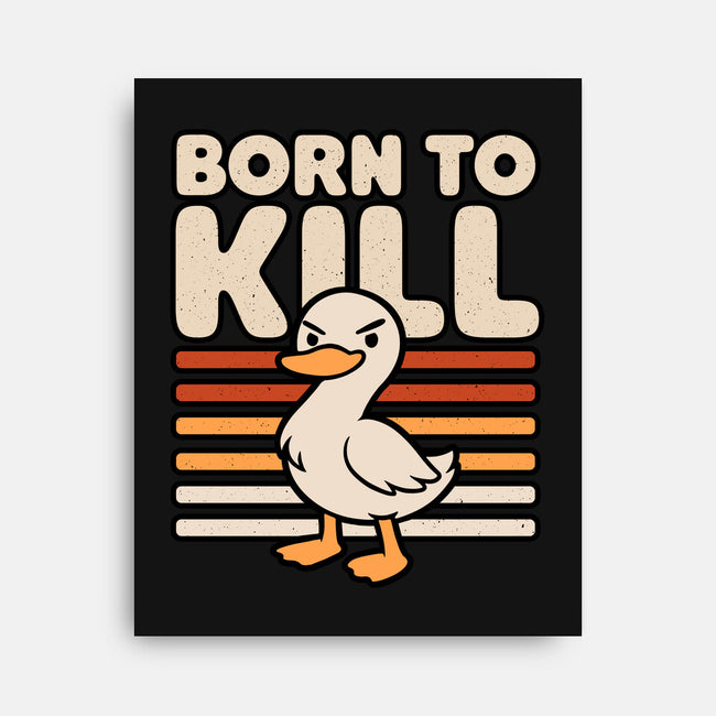Cute Ironic Duck-None-Stretched-Canvas-Studio Mootant