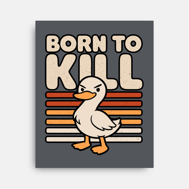 Cute Ironic Duck-None-Stretched-Canvas-Studio Mootant
