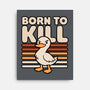 Cute Ironic Duck-None-Stretched-Canvas-Studio Mootant