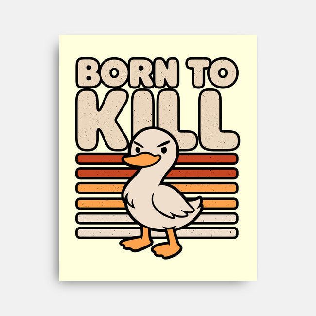 Cute Ironic Duck-None-Stretched-Canvas-Studio Mootant