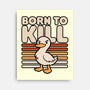 Cute Ironic Duck-None-Stretched-Canvas-Studio Mootant