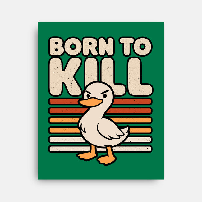 Cute Ironic Duck-None-Stretched-Canvas-Studio Mootant