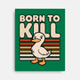 Cute Ironic Duck-None-Stretched-Canvas-Studio Mootant