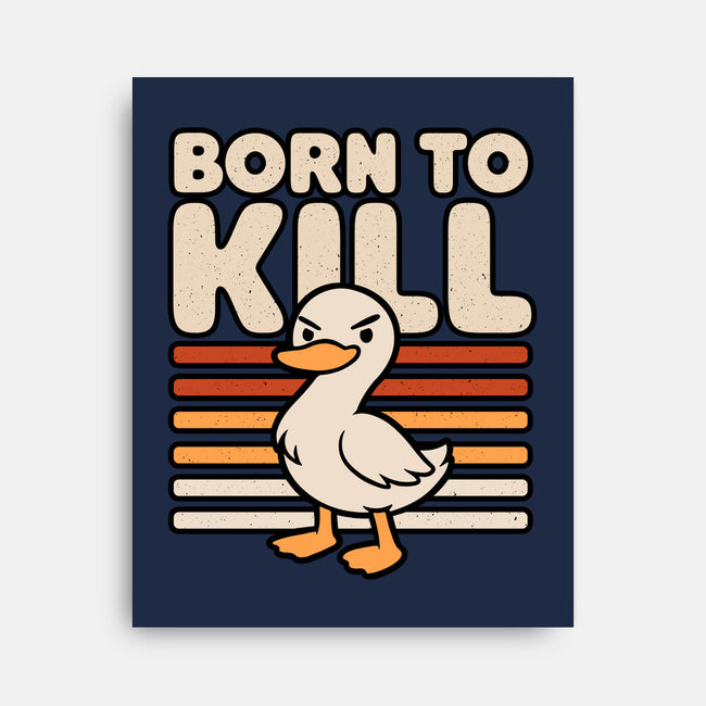 Cute Ironic Duck-None-Stretched-Canvas-Studio Mootant