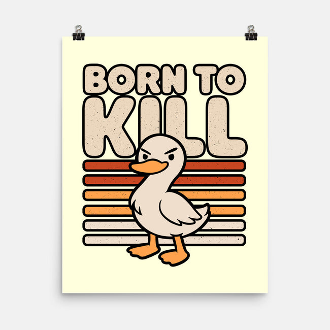 Cute Ironic Duck-None-Matte-Poster-Studio Mootant