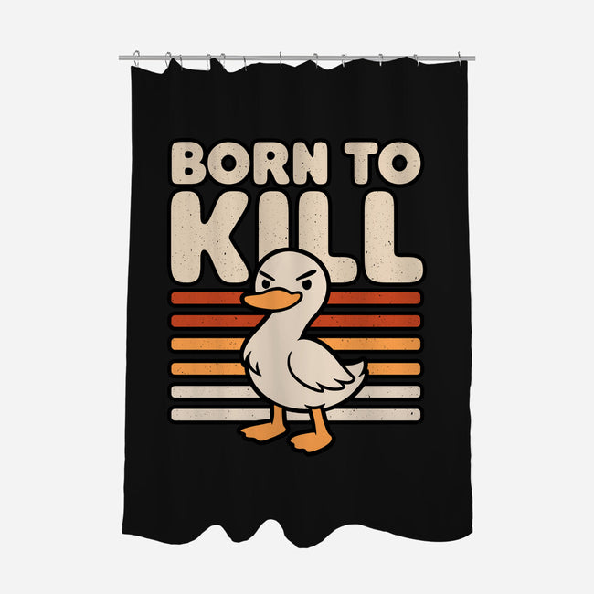Cute Ironic Duck-None-Polyester-Shower Curtain-Studio Mootant