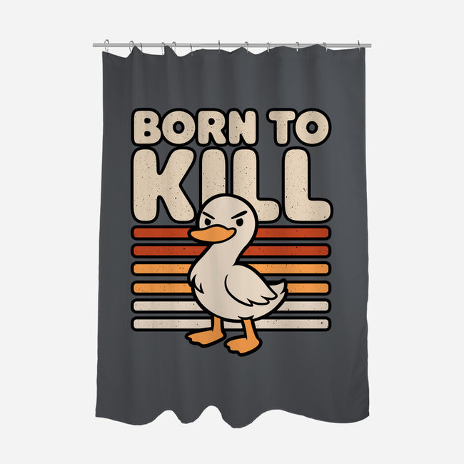 Cute Ironic Duck-None-Polyester-Shower Curtain-Studio Mootant