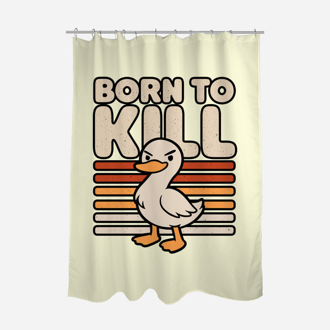 Cute Ironic Duck-None-Polyester-Shower Curtain-Studio Mootant