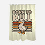 Cute Ironic Duck-None-Polyester-Shower Curtain-Studio Mootant
