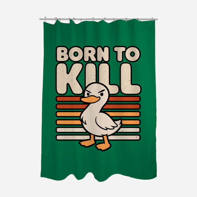 Cute Ironic Duck-None-Polyester-Shower Curtain-Studio Mootant