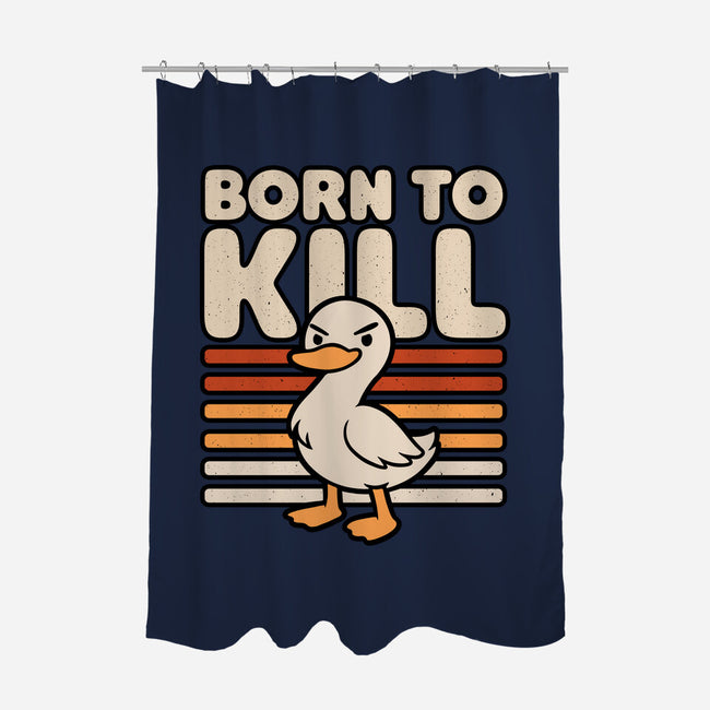 Cute Ironic Duck-None-Polyester-Shower Curtain-Studio Mootant