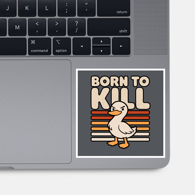 Cute Ironic Duck-None-Glossy-Sticker-Studio Mootant