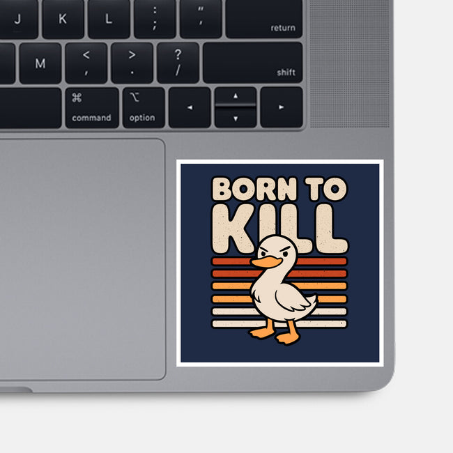 Cute Ironic Duck-None-Glossy-Sticker-Studio Mootant