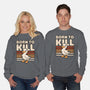 Cute Ironic Duck-Unisex-Crew Neck-Sweatshirt-Studio Mootant