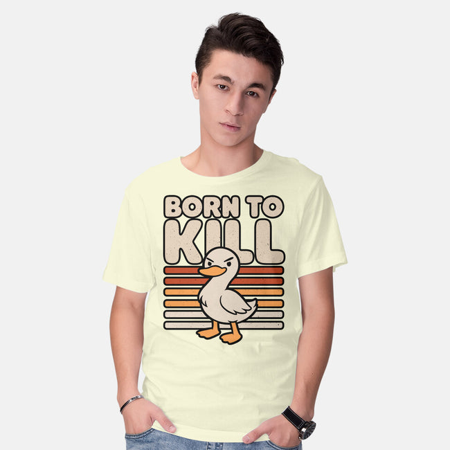 Cute Ironic Duck-Mens-Basic-Tee-Studio Mootant