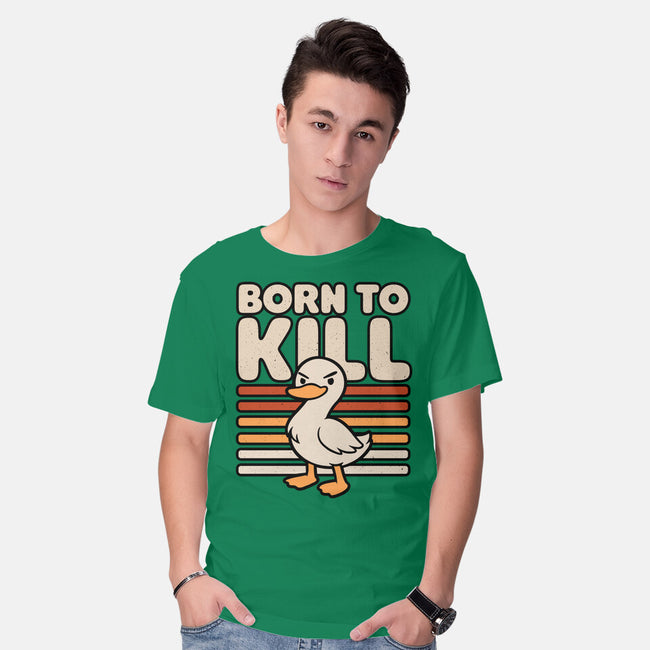 Cute Ironic Duck-Mens-Basic-Tee-Studio Mootant