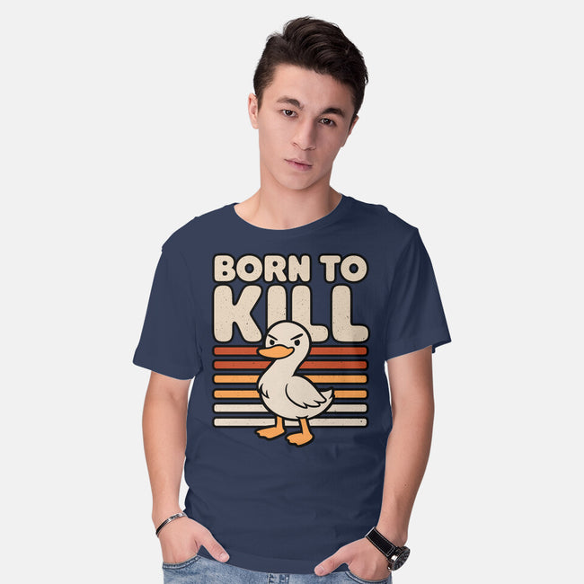 Cute Ironic Duck-Mens-Basic-Tee-Studio Mootant