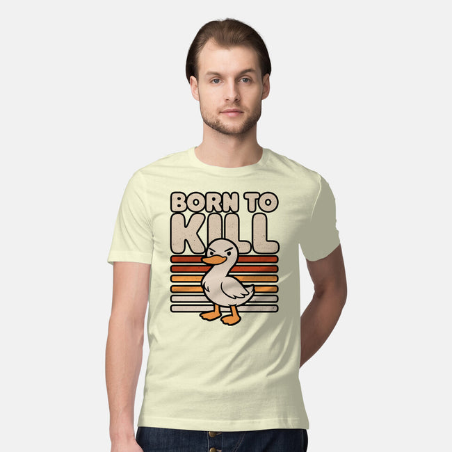 Cute Ironic Duck-Mens-Premium-Tee-Studio Mootant