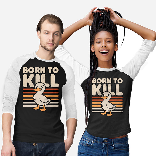 Cute Ironic Duck-Unisex-Baseball-Tee-Studio Mootant