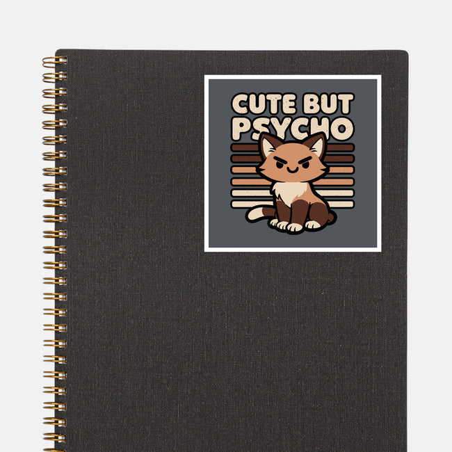 Cute Ironic Cat-None-Glossy-Sticker-Studio Mootant