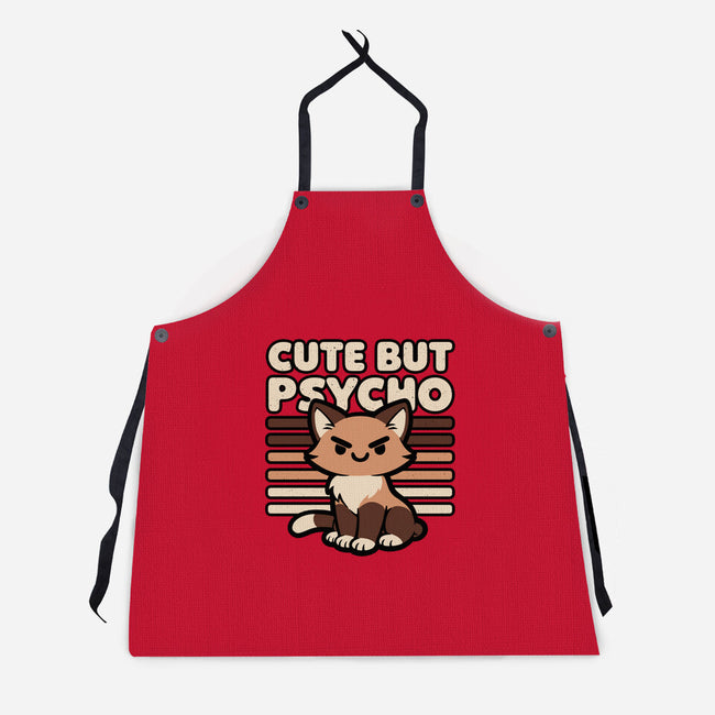 Cute Ironic Cat-Unisex-Kitchen-Apron-Studio Mootant