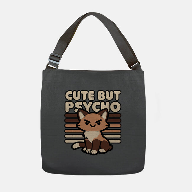 Cute Ironic Cat-None-Adjustable Tote-Bag-Studio Mootant