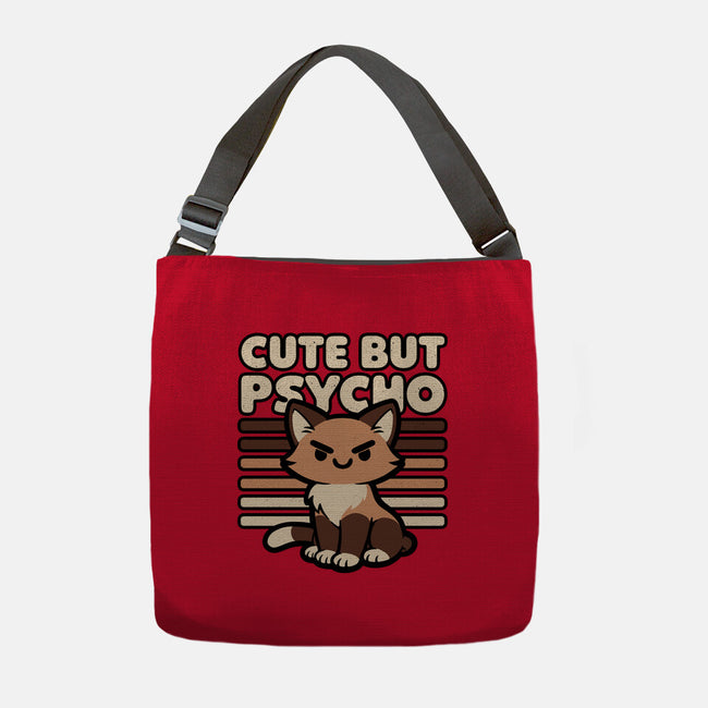 Cute Ironic Cat-None-Adjustable Tote-Bag-Studio Mootant