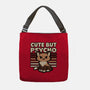 Cute Ironic Cat-None-Adjustable Tote-Bag-Studio Mootant