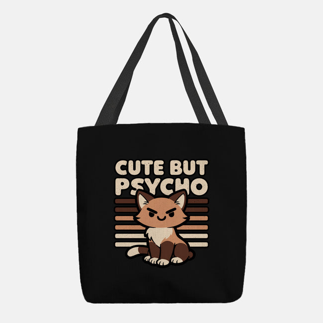 Cute Ironic Cat-None-Basic Tote-Bag-Studio Mootant