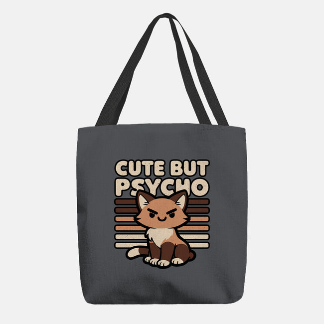 Cute Ironic Cat-None-Basic Tote-Bag-Studio Mootant