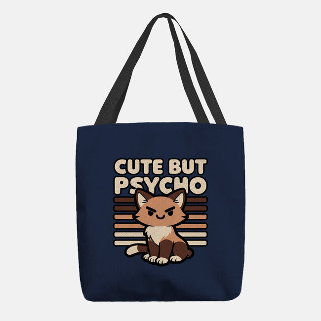 Cute Ironic Cat-None-Basic Tote-Bag-Studio Mootant