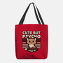Cute Ironic Cat-None-Basic Tote-Bag-Studio Mootant