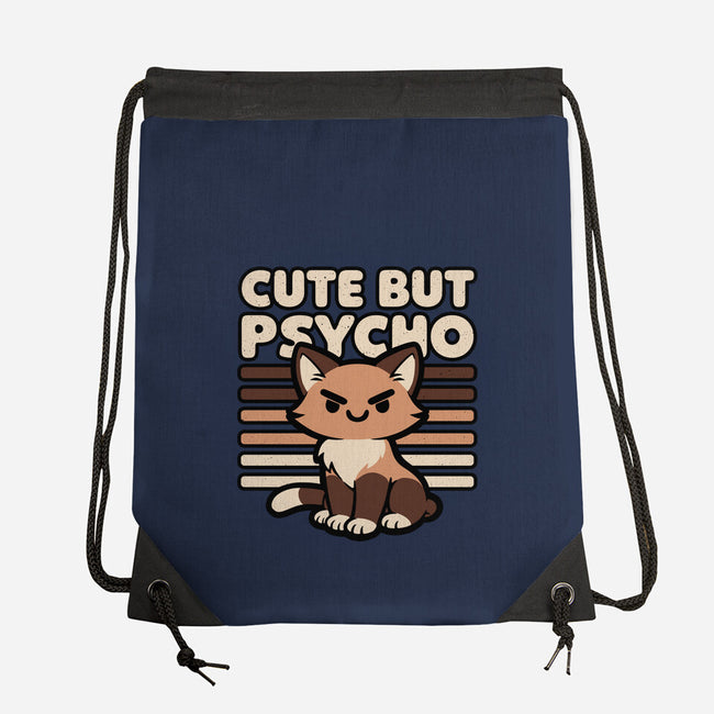 Cute Ironic Cat-None-Drawstring-Bag-Studio Mootant
