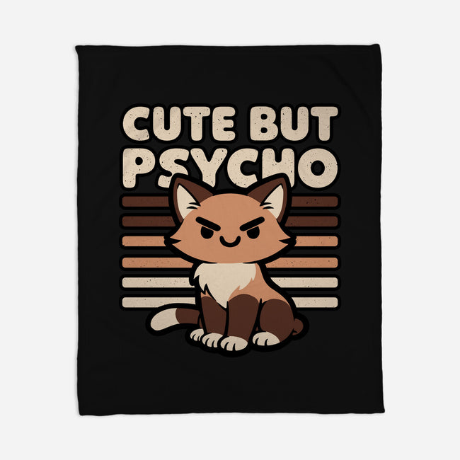 Cute Ironic Cat-None-Fleece-Blanket-Studio Mootant