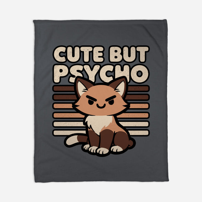Cute Ironic Cat-None-Fleece-Blanket-Studio Mootant