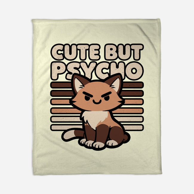 Cute Ironic Cat-None-Fleece-Blanket-Studio Mootant