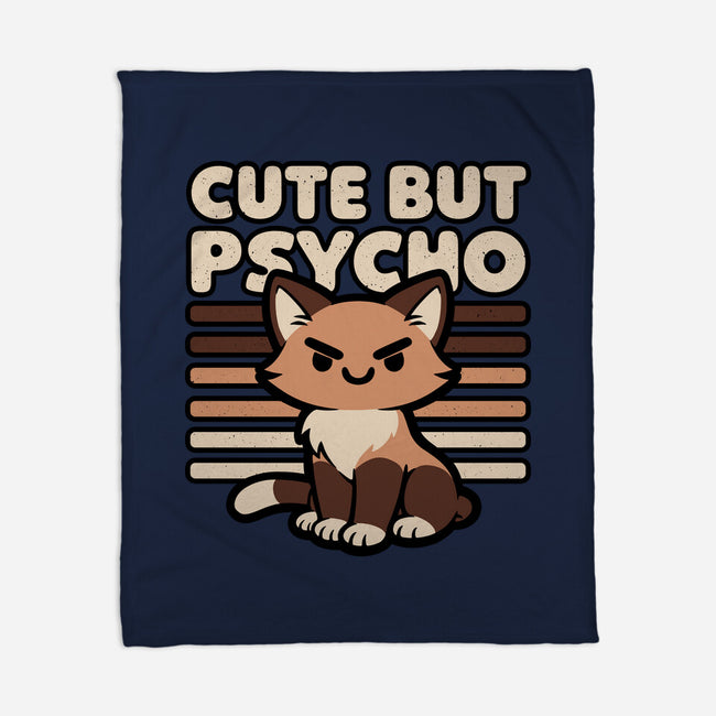 Cute Ironic Cat-None-Fleece-Blanket-Studio Mootant