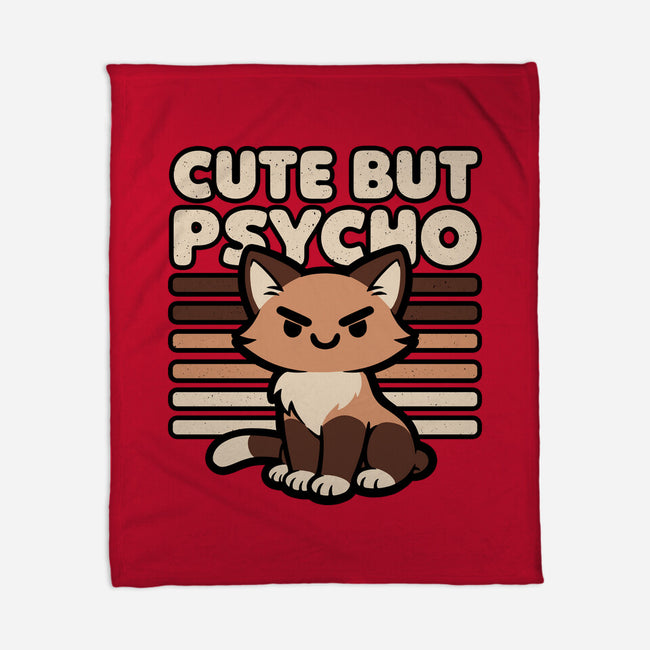 Cute Ironic Cat-None-Fleece-Blanket-Studio Mootant