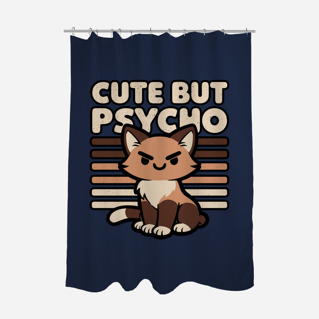 Cute Ironic Cat-None-Polyester-Shower Curtain-Studio Mootant