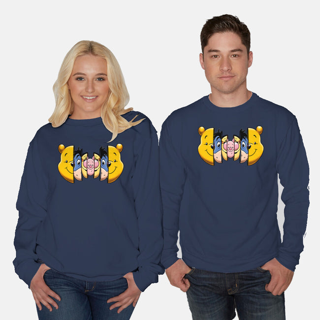 Poohtryoshka-Unisex-Crew Neck-Sweatshirt-Barbadifuoco