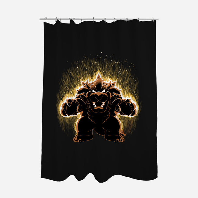 Koopa Overlord Aura-None-Polyester-Shower Curtain-Astrobot Invention