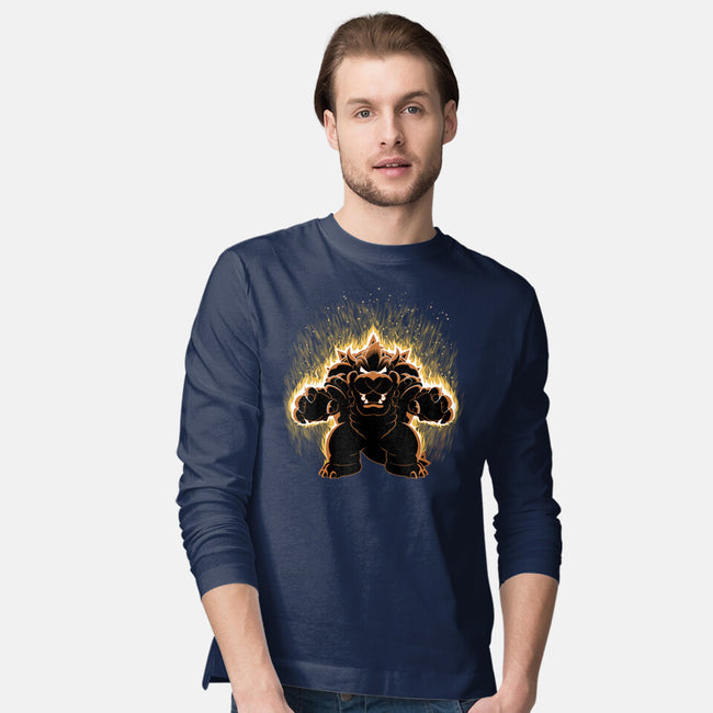 Koopa Overlord Aura-Mens-Long Sleeved-Tee-Astrobot Invention